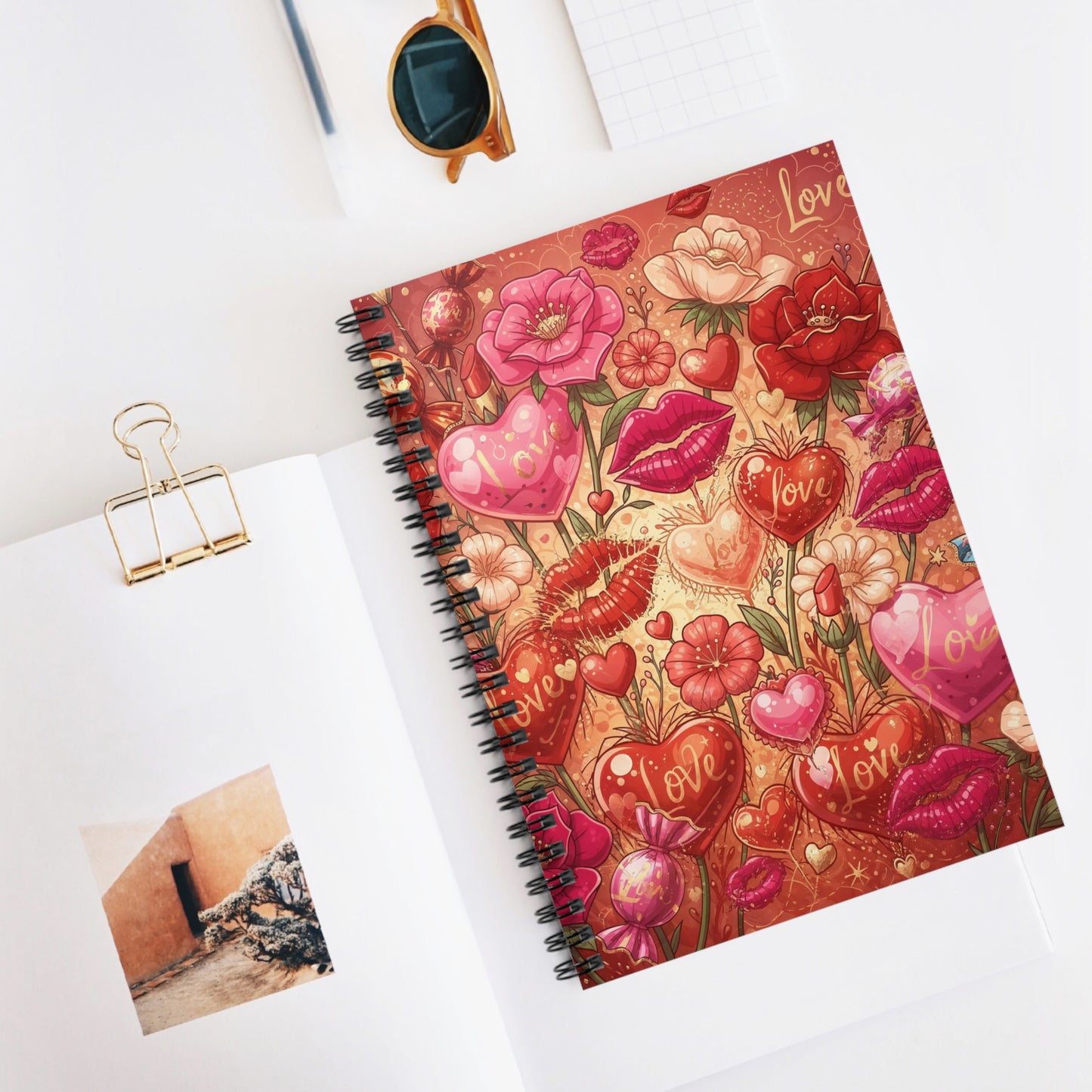 Love Garden Spiral Notebook