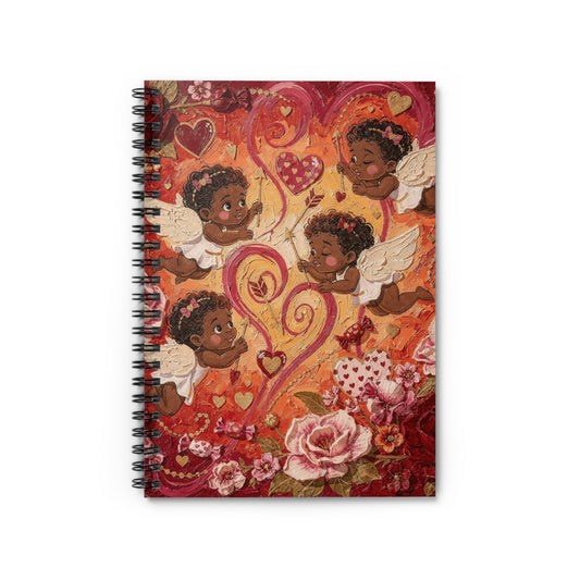 Valentine Angels Spiral Notebook